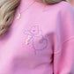 Howdy Lover Sweatshirt in Carnation Pink