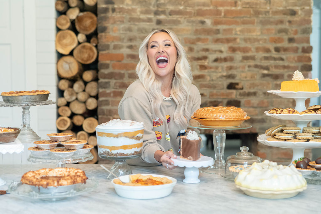 Pie ‘Til I Die Sweatshirt in Toasted Almond