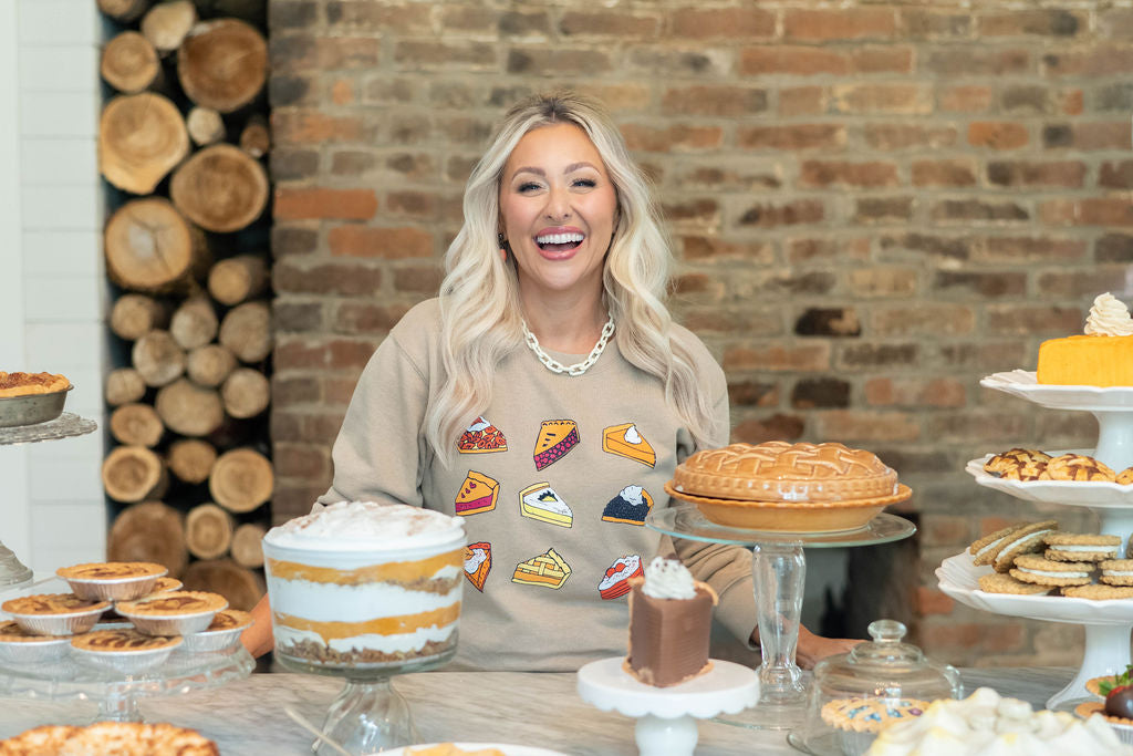 Pie ‘Til I Die Sweatshirt in Toasted Almond