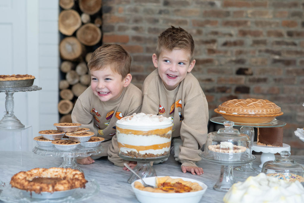 Kid’s Sweetie Pie Sweatshirt in Toasted Almond