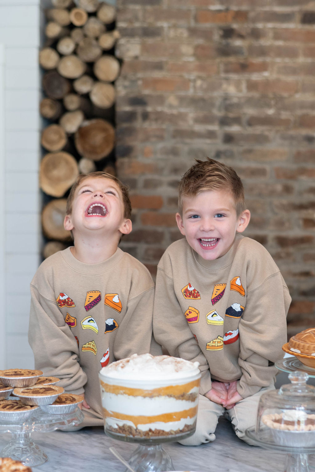 Kid’s Sweetie Pie Sweatshirt in Toasted Almond