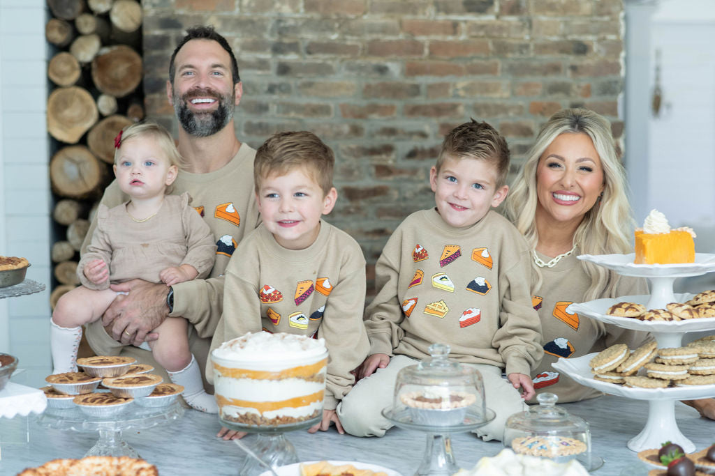 Kid’s Sweetie Pie Sweatshirt in Toasted Almond