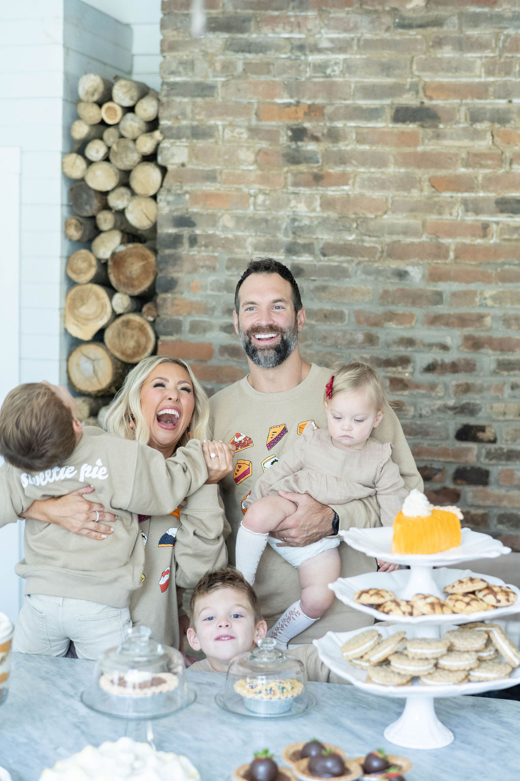 Kid’s Sweetie Pie Sweatshirt in Toasted Almond