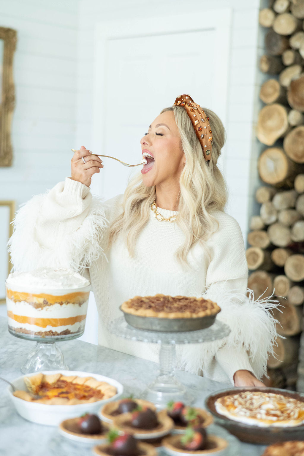 Velvet Pie Headband in Cinnamon