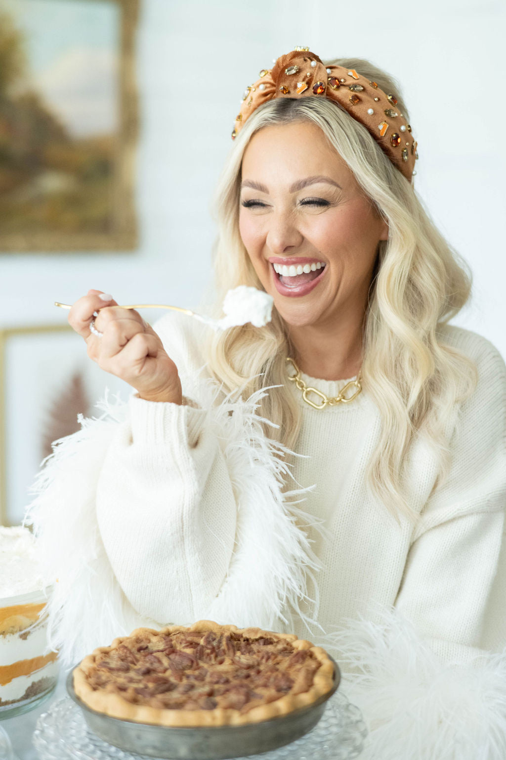 Velvet Pie Headband in Cinnamon