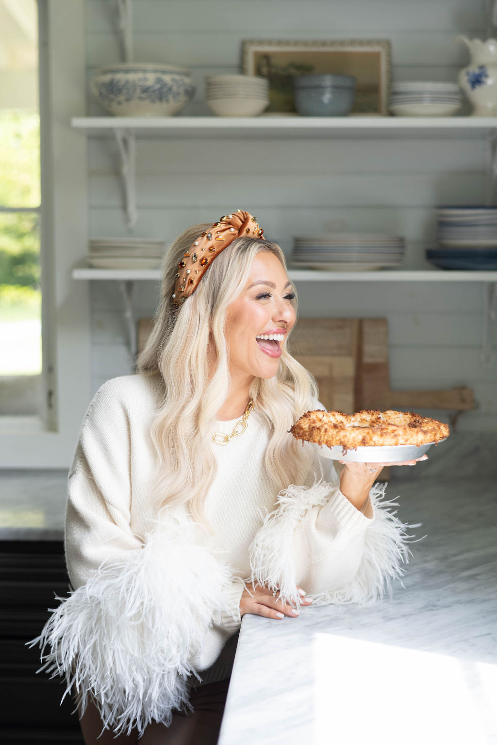 Velvet Pie Headband in Cinnamon