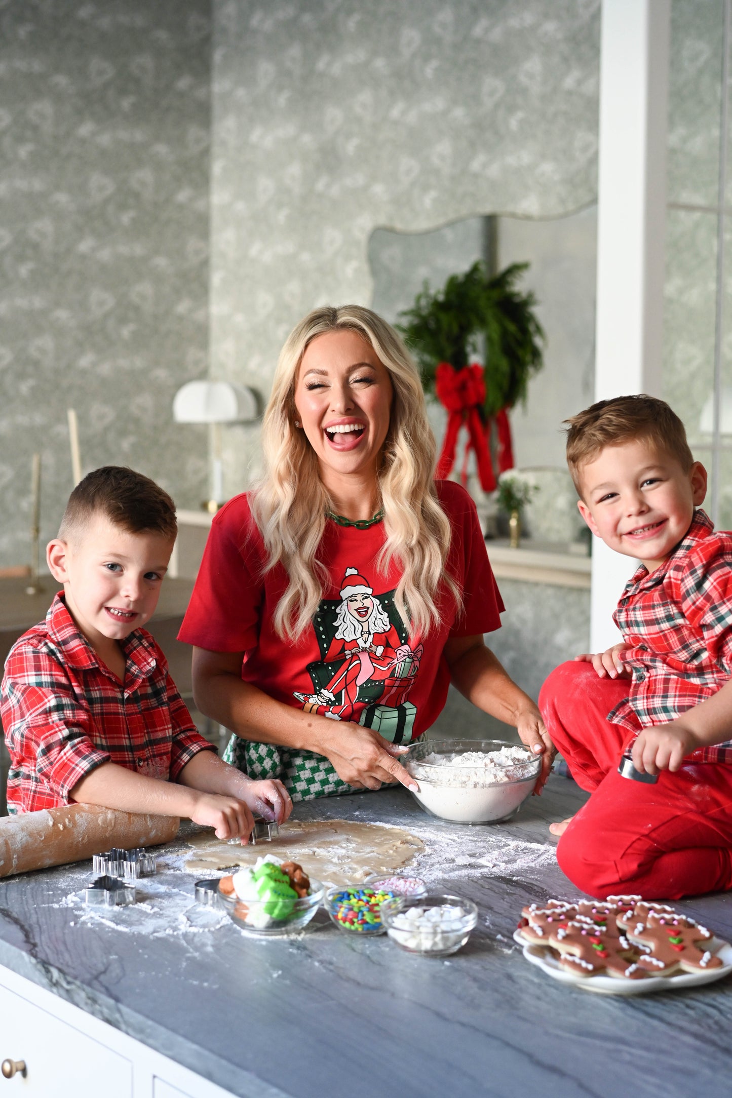 Mrs. Claus Tee in Ruby Red
