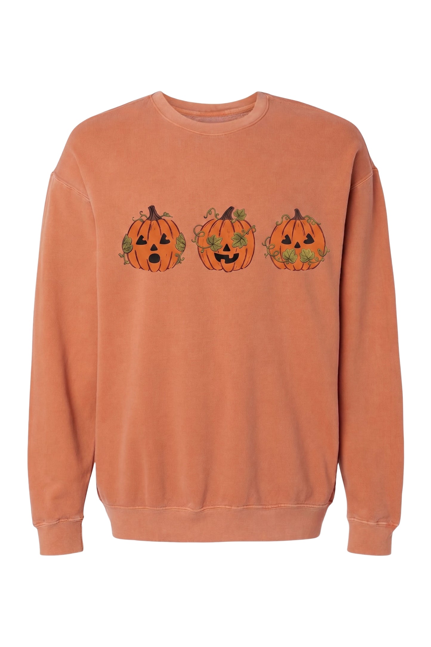 RESTOCK Hear No See No Sweatshirt in Dusty Orange