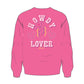 Howdy Lover Sweatshirt in Carnation Pink