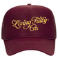 Living Fully Co. Hat in Maroon