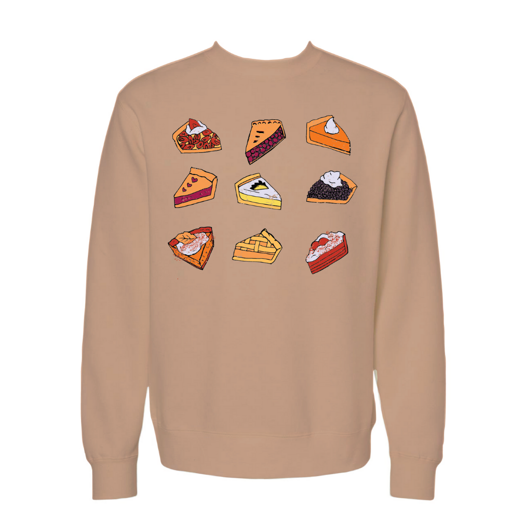 Pie ‘Til I Die Sweatshirt in Toasted Almond