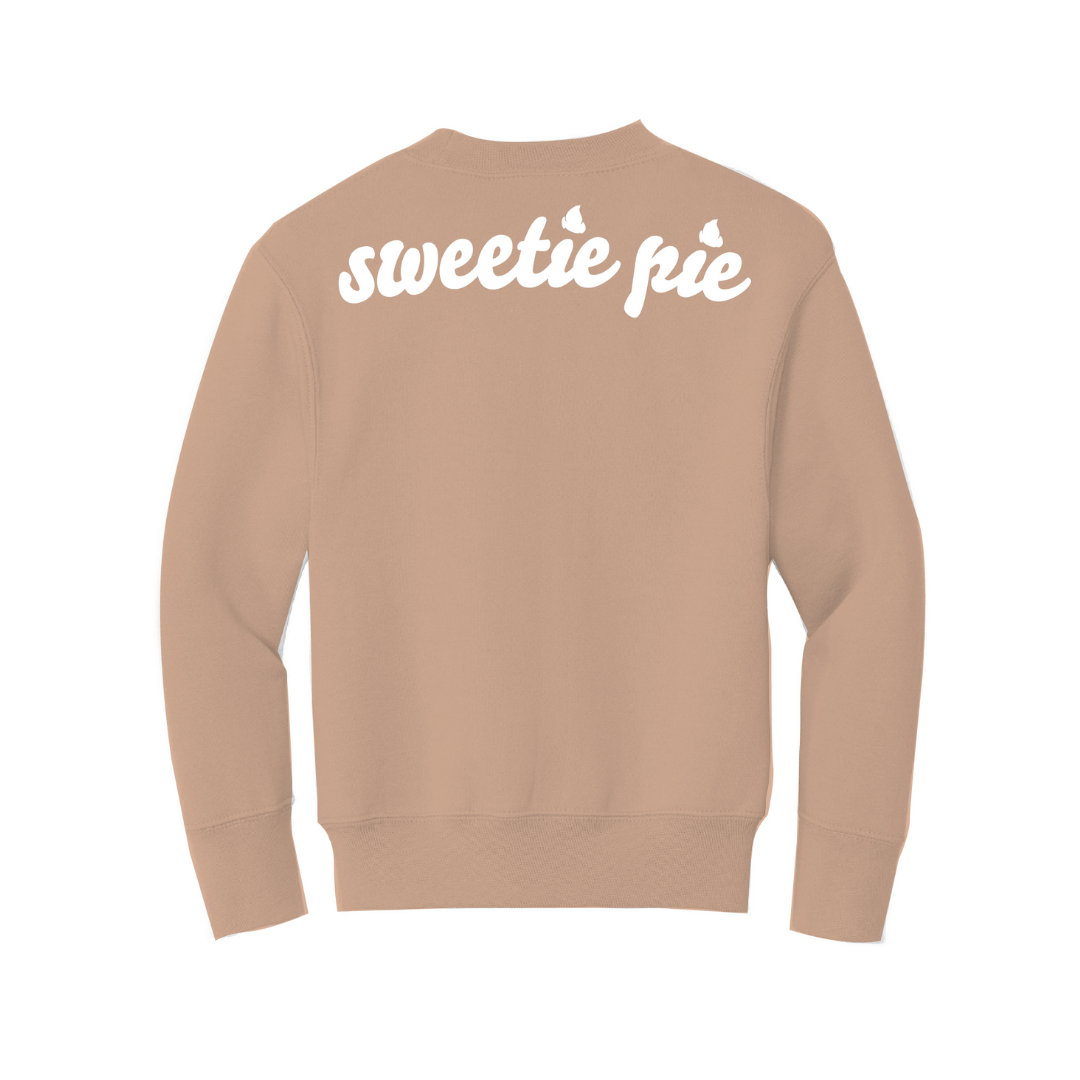 Kid’s Sweetie Pie Sweatshirt in Toasted Almond