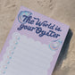 the world is your oyster notepad