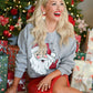 Classic Santa Sweatshirt in Heather Grey