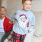 Kid's Classic Santa Sweatshirt in Heather Grey