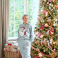 Classic Santa Sweatshirt in Heather Grey