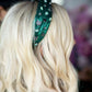 Highfalutin Cat Headband in Emerald