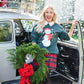 Jolly Snowman Sweatshirt in Pine