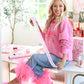 Fa-La-La Mingo Sweatshirt in Bubblegum Pink