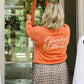Orange sweatshirt with ghostest with the mostest 