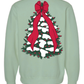 Holiday Tree Sweatshirt in Dusty Sage