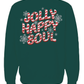 Jolly Snowman Sweatshirt in Pine