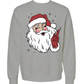 Classic Santa Sweatshirt in Heather Grey